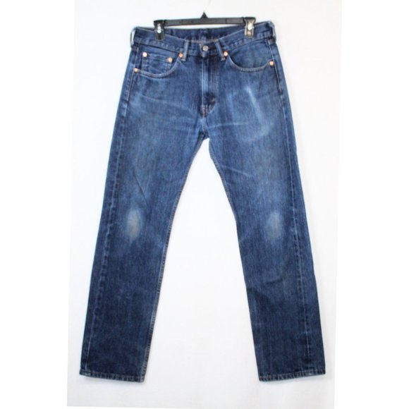 Levi's Other - Levi's mens jeans size 32x32 dark wash 505 straight leg classic denim no stretch